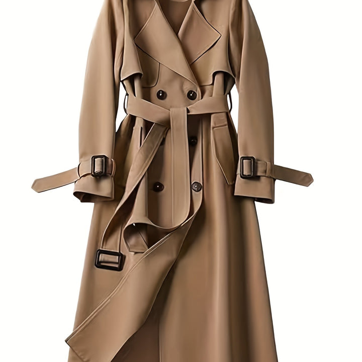 Charlotte | British-Style Double-Breasted Trench Coat