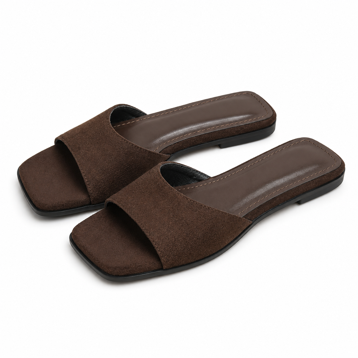 Sienna™ | Soft Suede-Look Slide Sandals