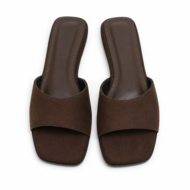 Sienna™ | Soft Suede-Look Slide Sandals
