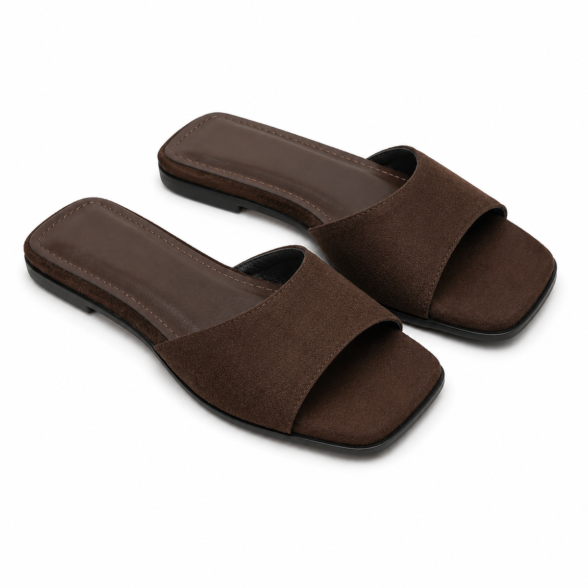 Sienna™ | Soft Suede-Look Slide Sandals