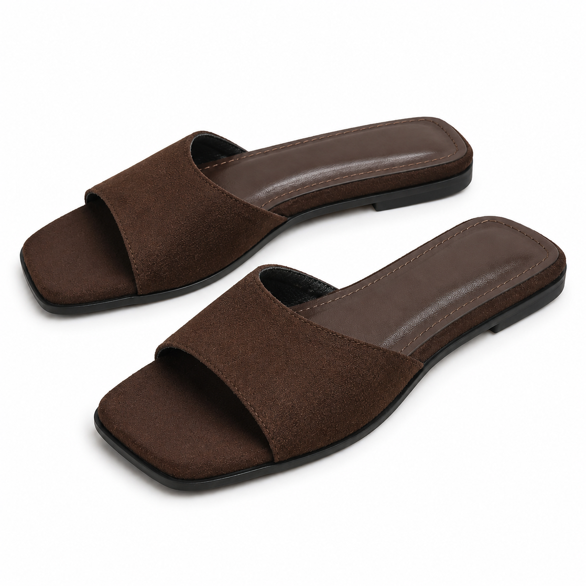 Sienna™ | Soft Suede-Look Slide Sandals