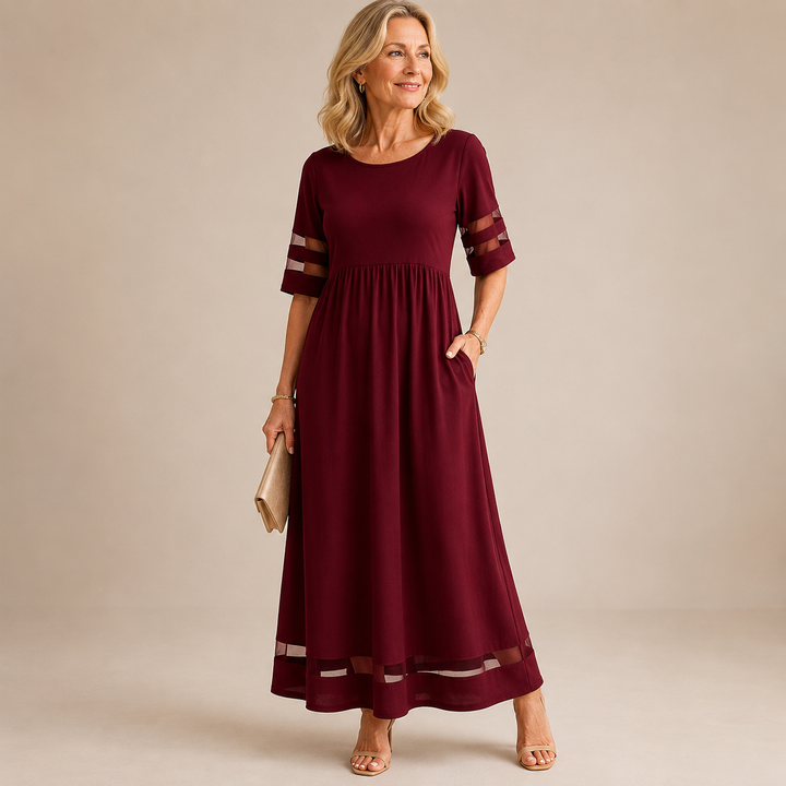Aubrey – Flattering Tummy-Smoothing Midi Dress
