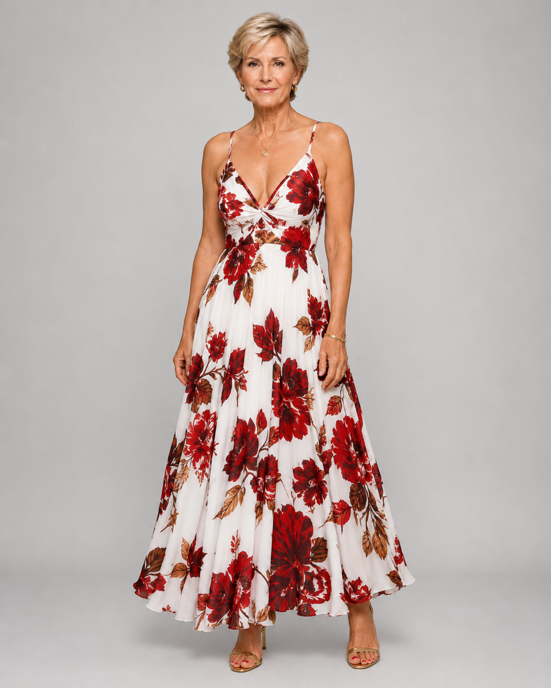 Seraphina | Sunset Floral Maxi Dress