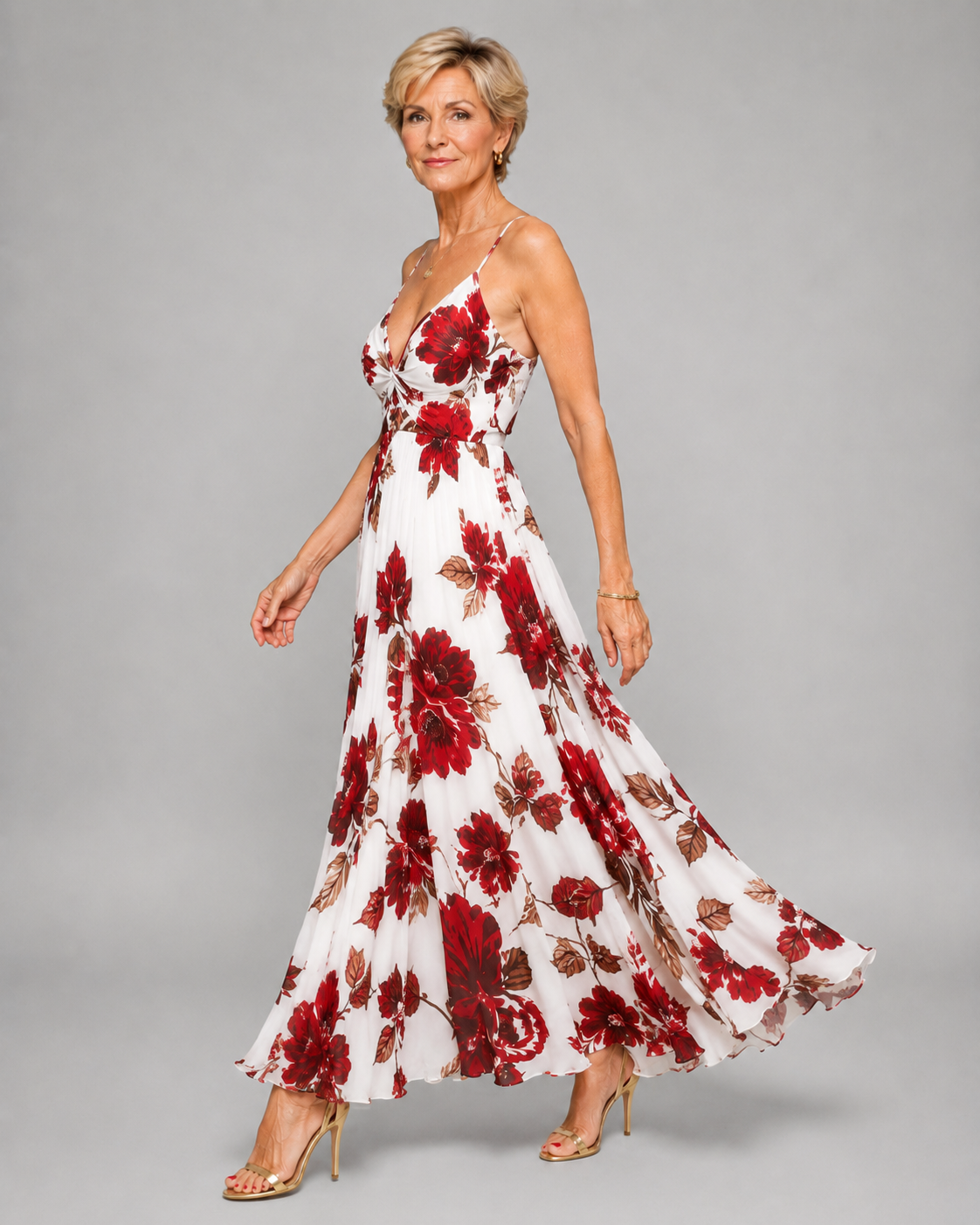 Seraphina | Sunset Floral Maxi Dress