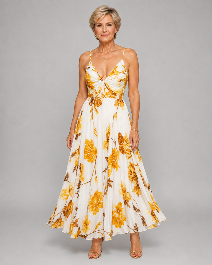Seraphina | Sunset Floral Maxi Dress