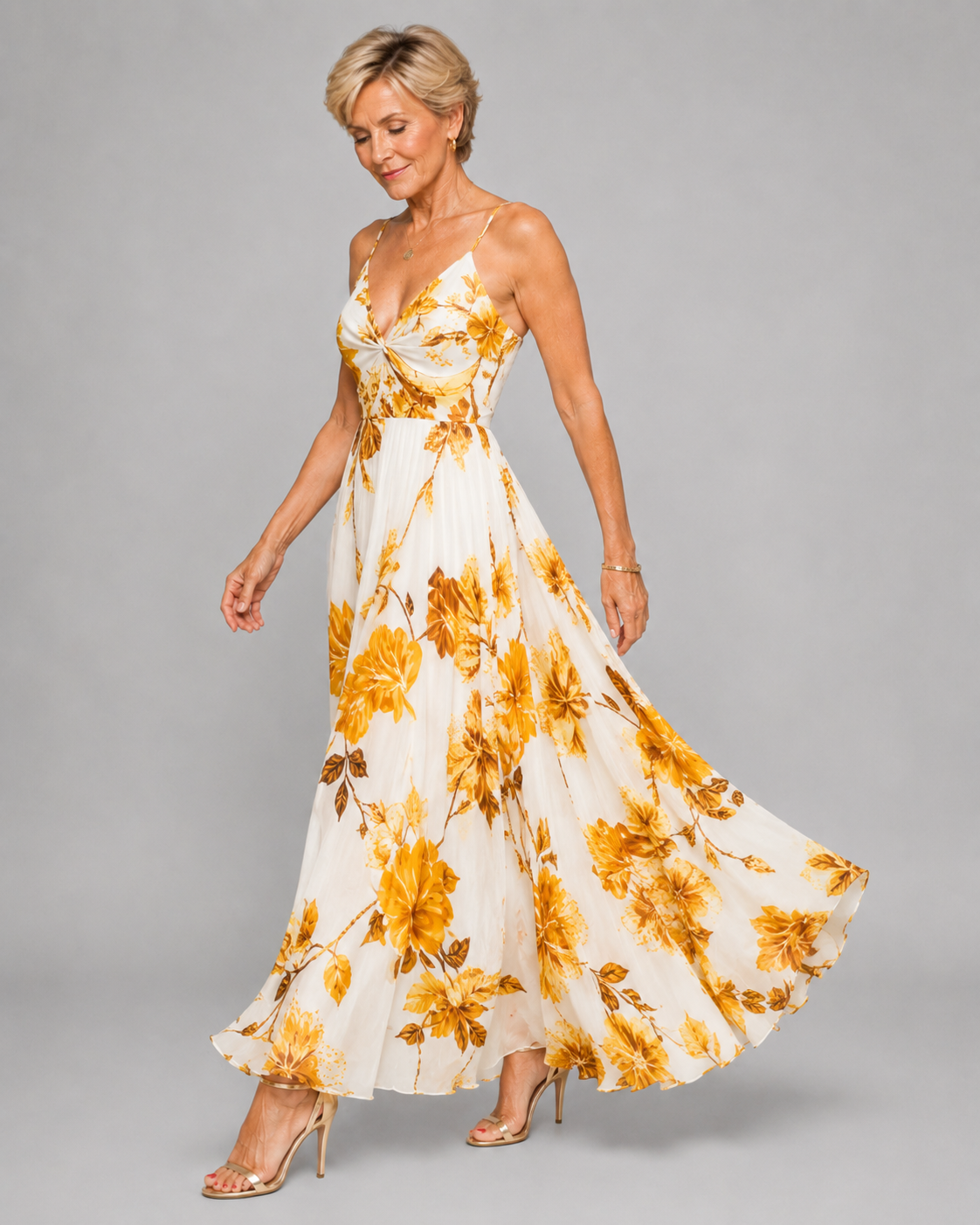Seraphina | Sunset Floral Maxi Dress