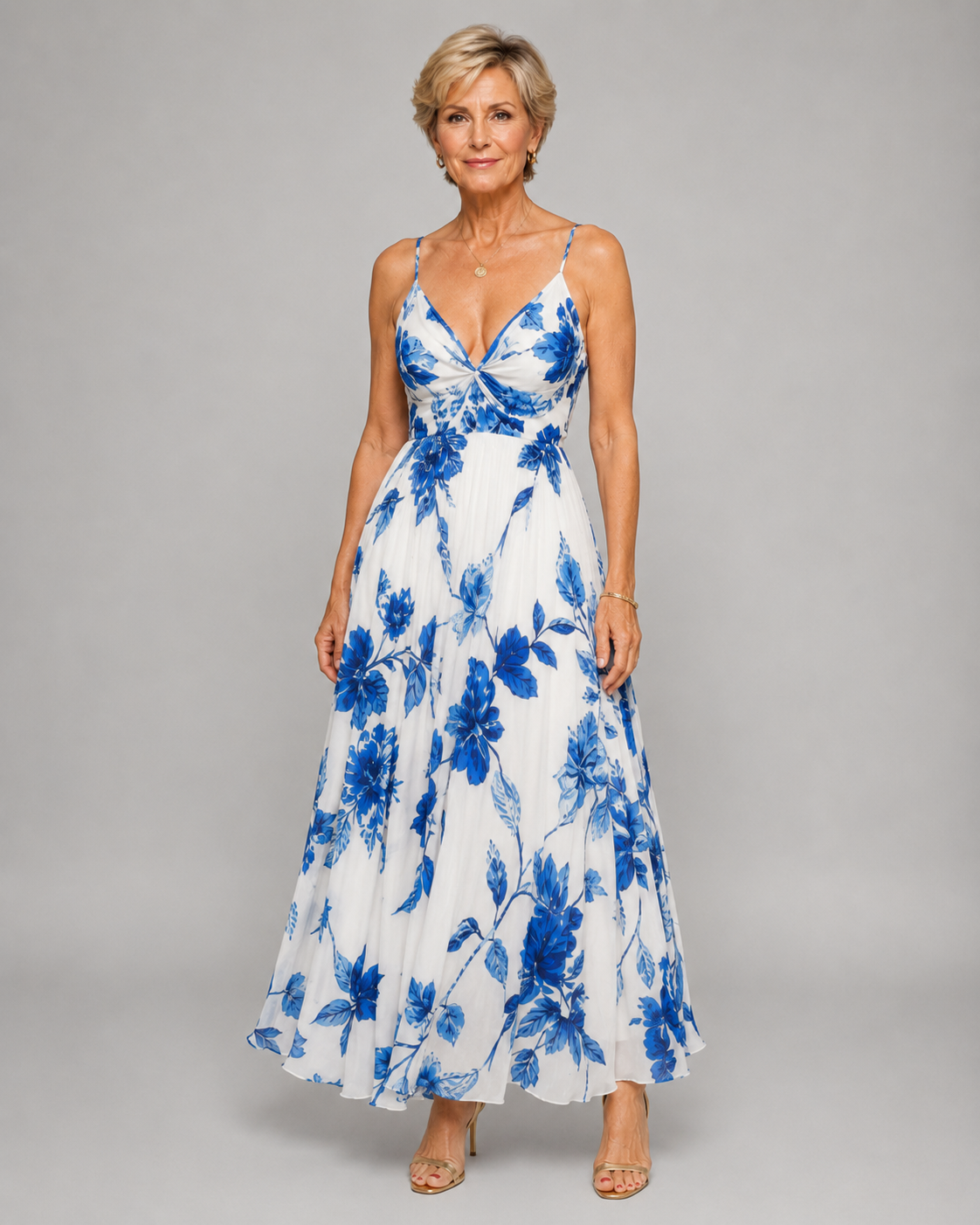 Seraphina | Sunset Floral Maxi Dress