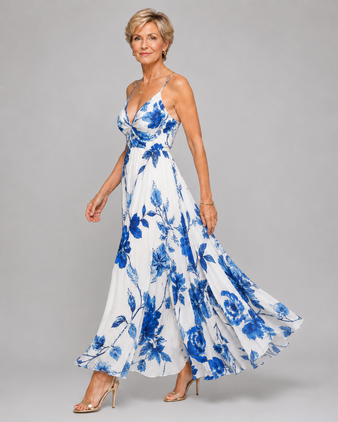 Seraphina | Sunset Floral Maxi Dress