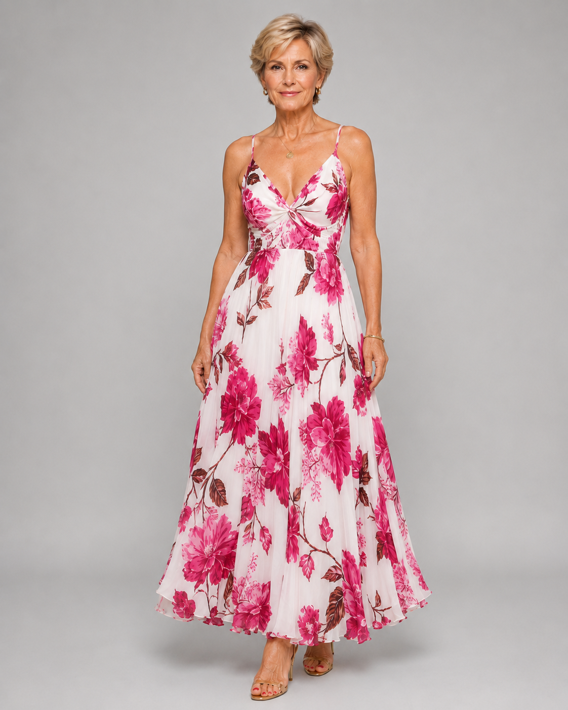 Seraphina | Sunset Floral Maxi Dress