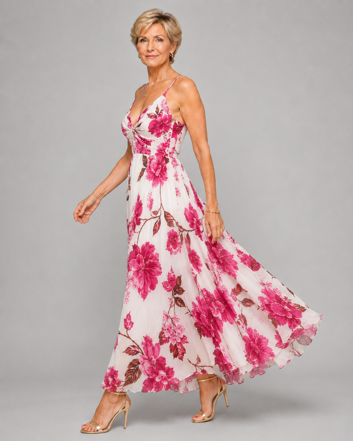 Seraphina | Sunset Floral Maxi Dress