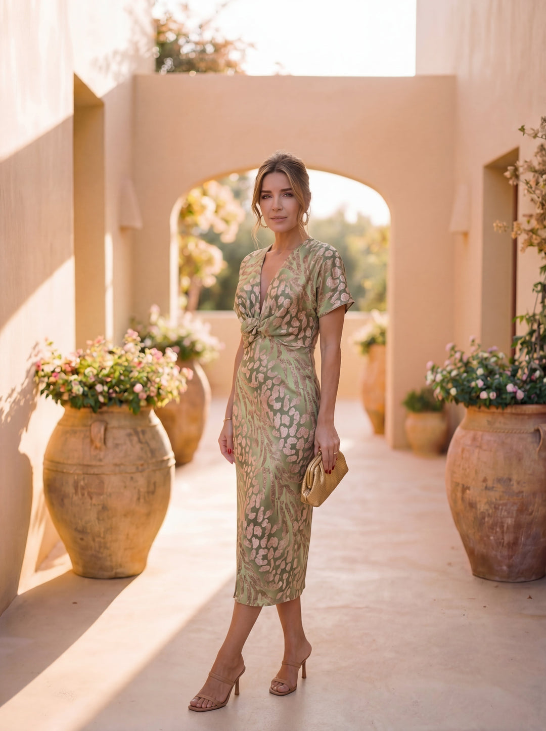 Copper | Elegant Summer Midi Dress