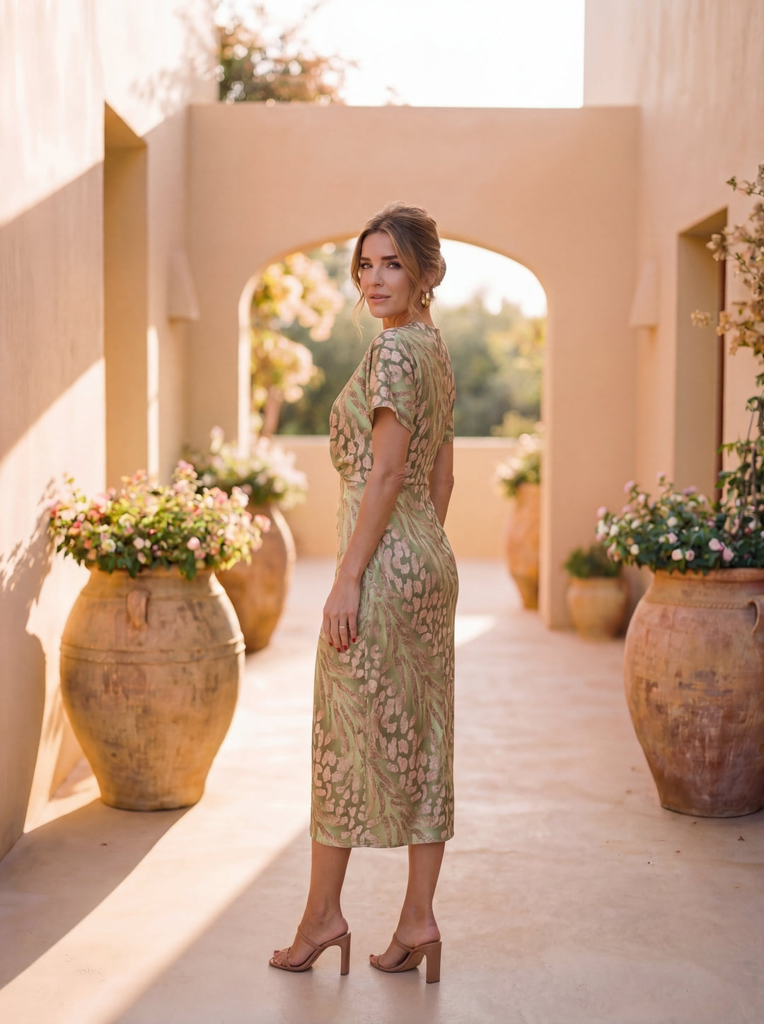 Copper | Elegant Summer Midi Dress