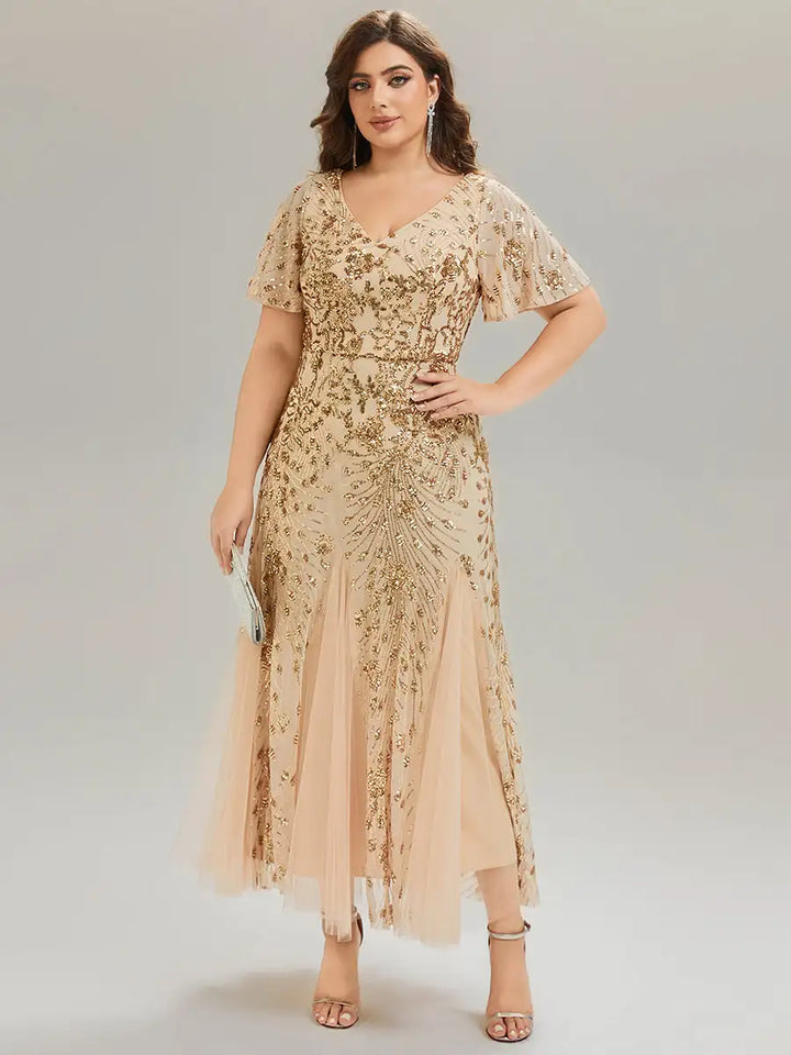 Marlowe | Sequin A-Line Evening Dress
