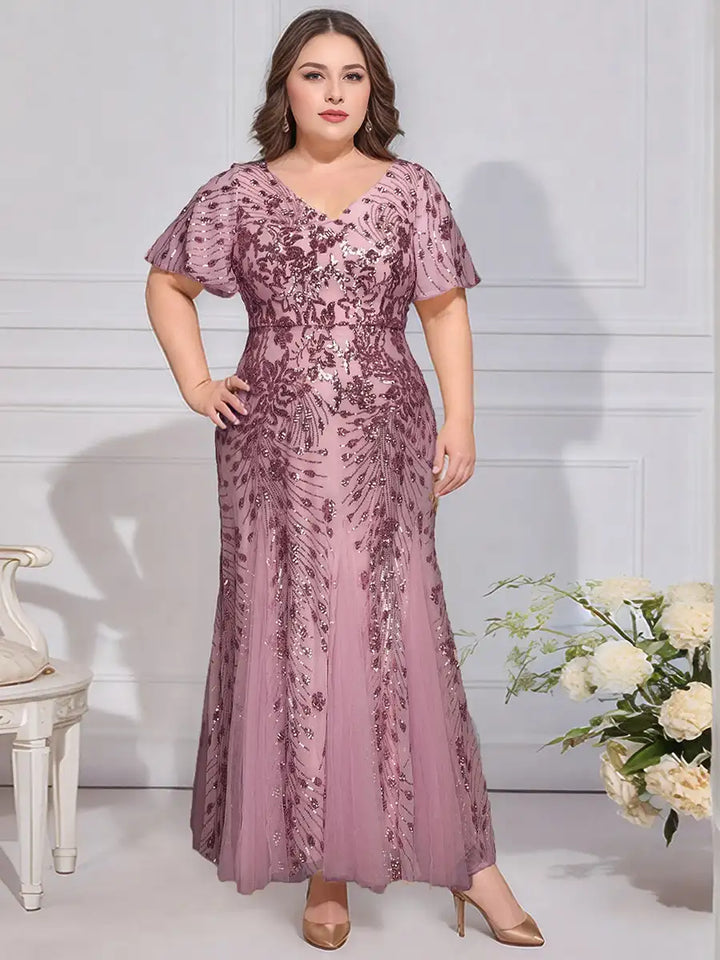 Marlowe | Sequin A-Line Evening Dress