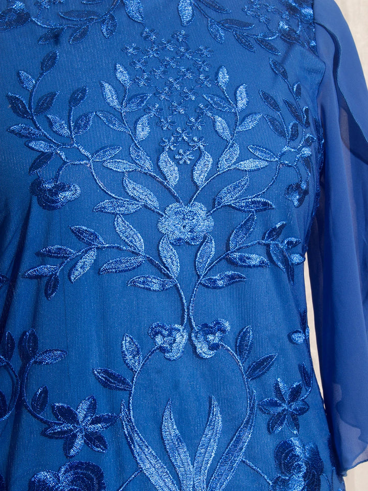 Flora | Embroidered Bodycon Pencil Dress