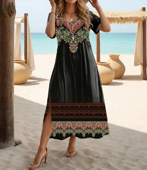 Bonnie | Bohemian Floral Print Dress