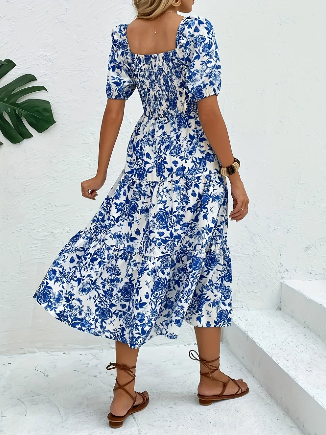 Dahlia | Collared Floral Maxi Dress