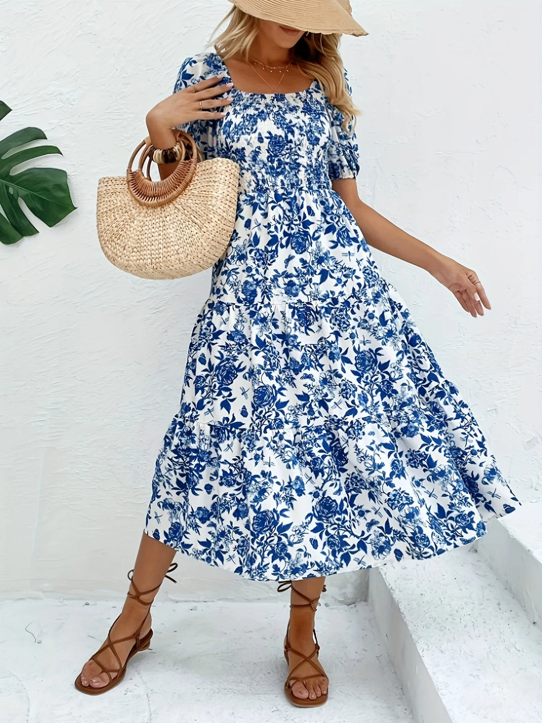 Dahlia | Collared Floral Maxi Dress