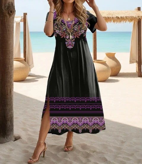 Bonnie | Bohemian Floral Print Dress
