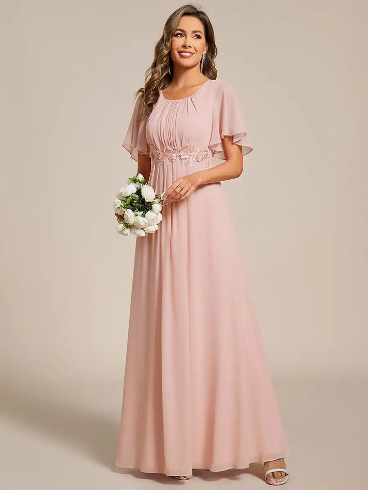 Aurelia | Pleated Floor-Length Occasion Dress