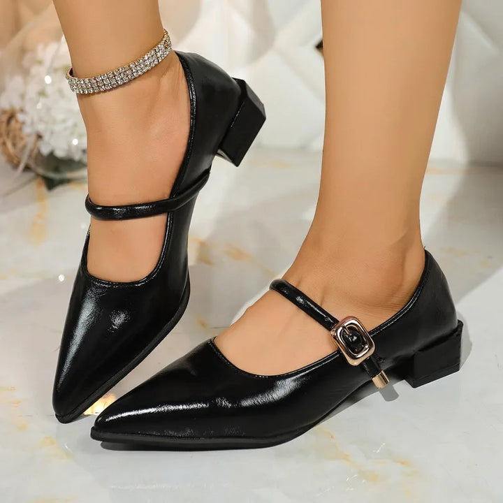 Sofia Leather Heels