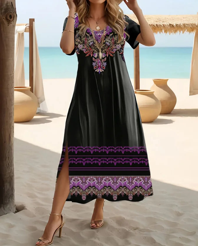 Bonnie | Bohemian Floral Print Dress