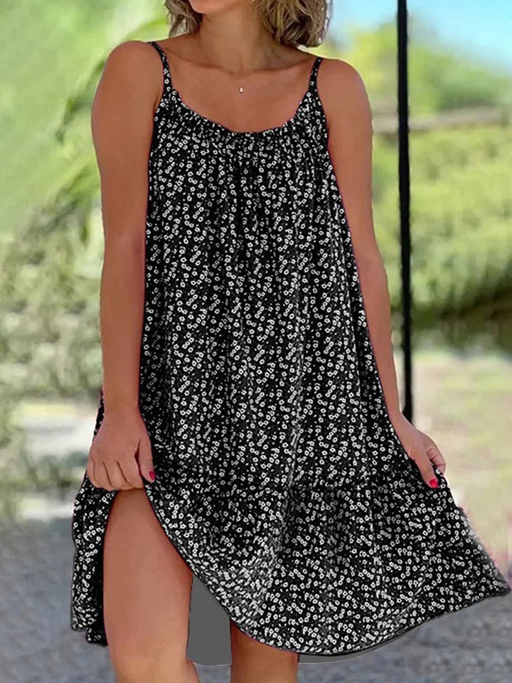 Maxine | Printed Strap Swing Maxi Dress