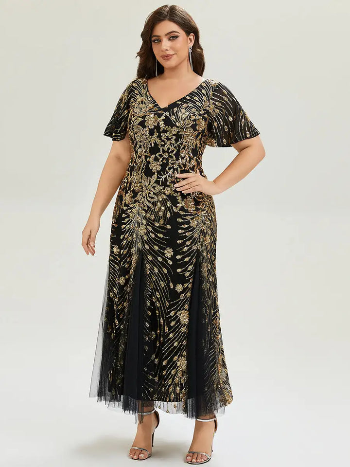 Marlowe | Sequin A-Line Evening Dress