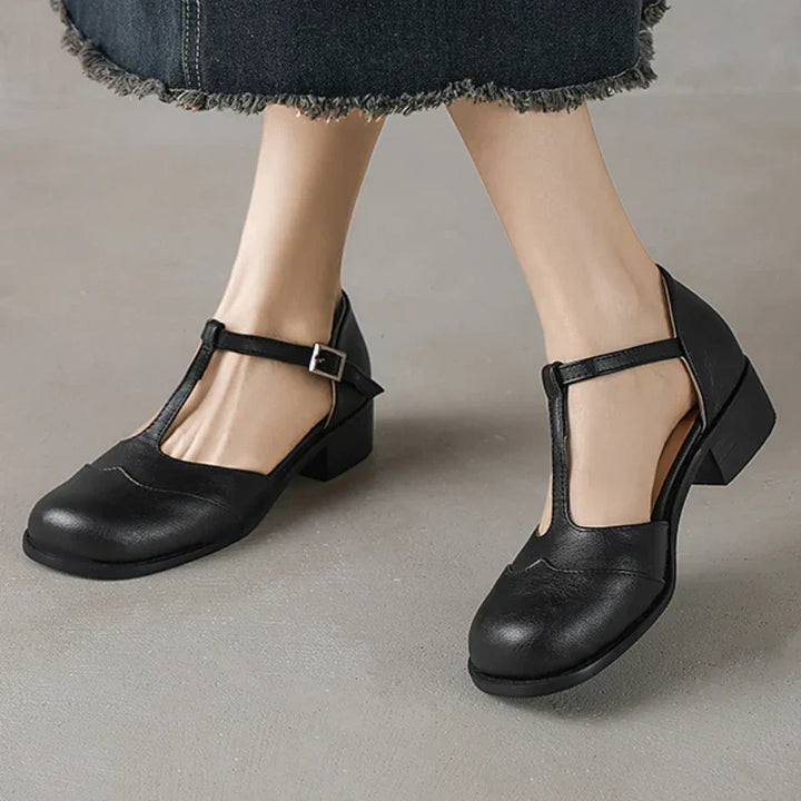 Margaux | Textured Leather Shoes