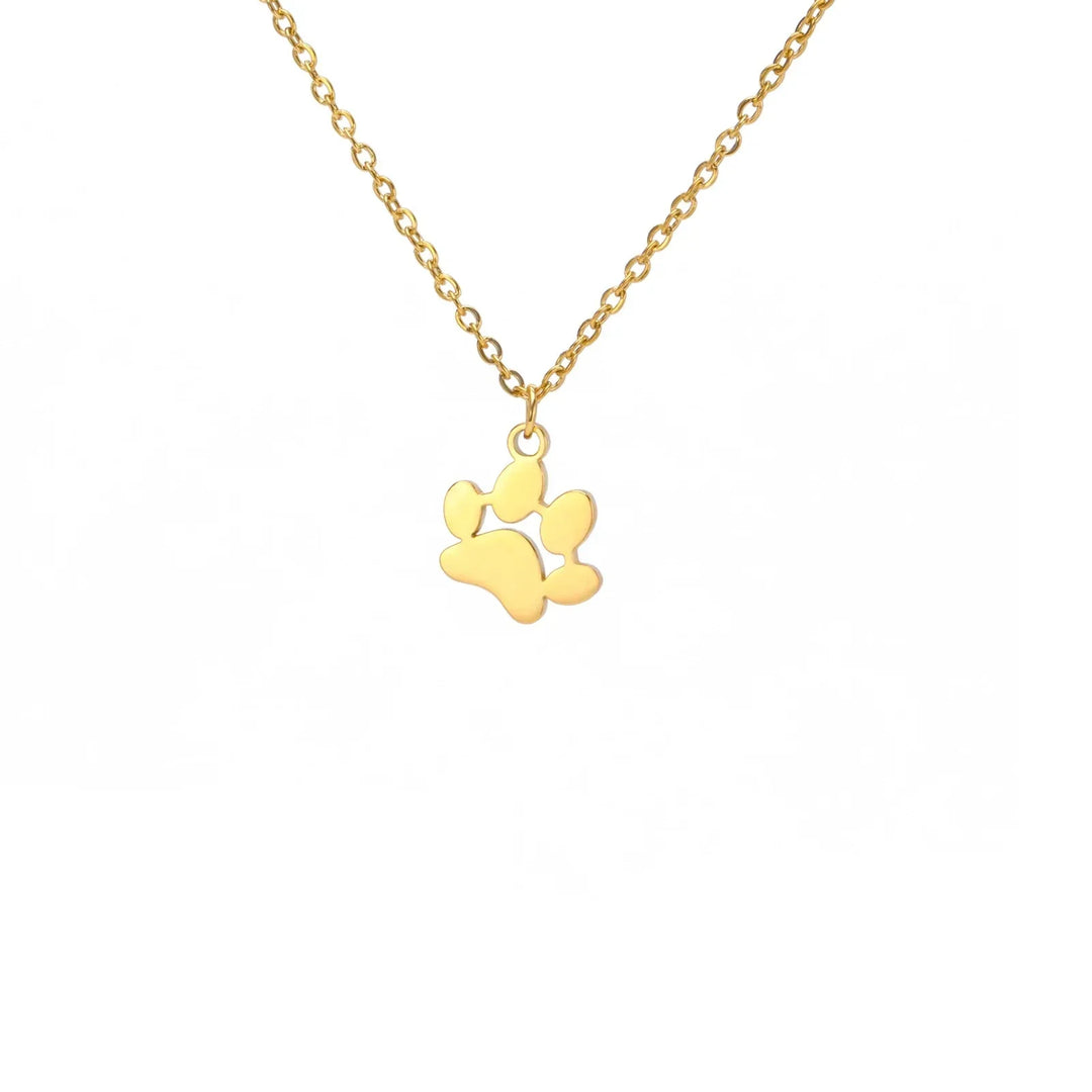 Elegant Stainless Steel Paw Necklace
