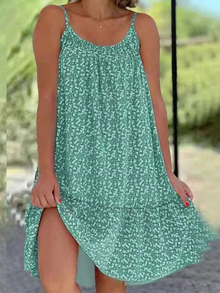 Maxine | Printed Strap Swing Maxi Dress