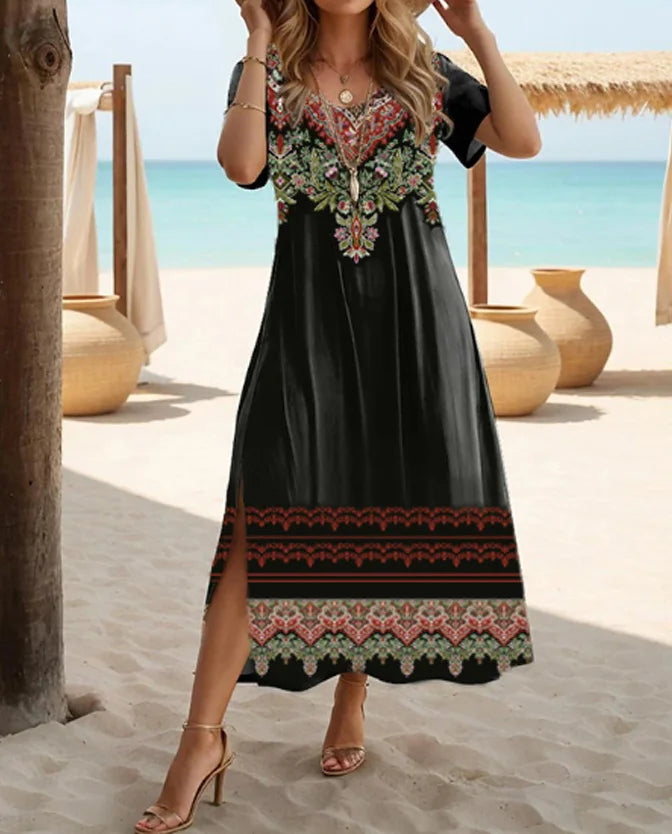 Bonnie | Bohemian Floral Print Dress