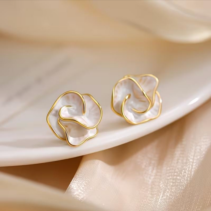 Pearl Flower Earrings