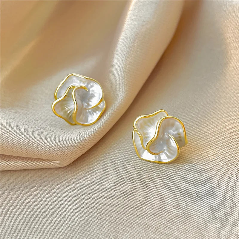 Pearl Flower Earrings
