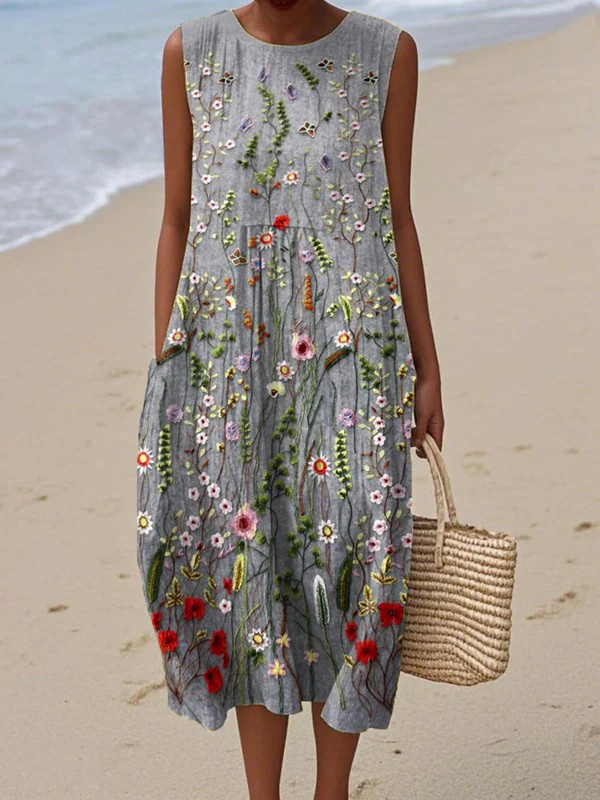 Nora Wildflower Midi Dress