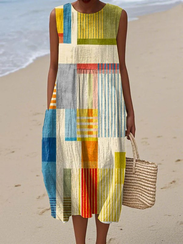 Tilda Geometric Midi Dress