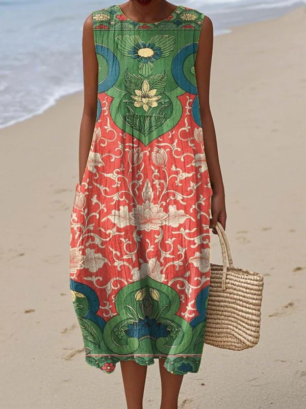 Iris Bohemian Midi Dress