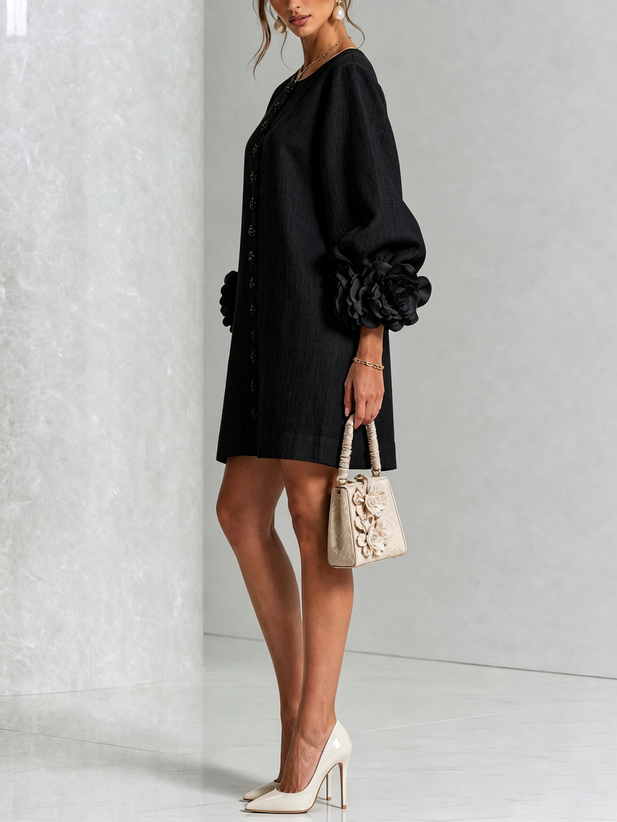 Henrietta™ Floral Button-Down Mini Dress