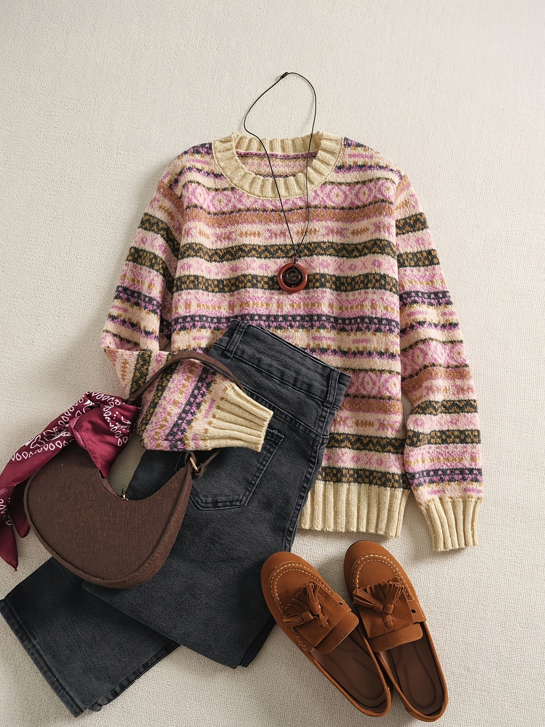 Ruby | Colourblock Raglan-Sleeve Jumper