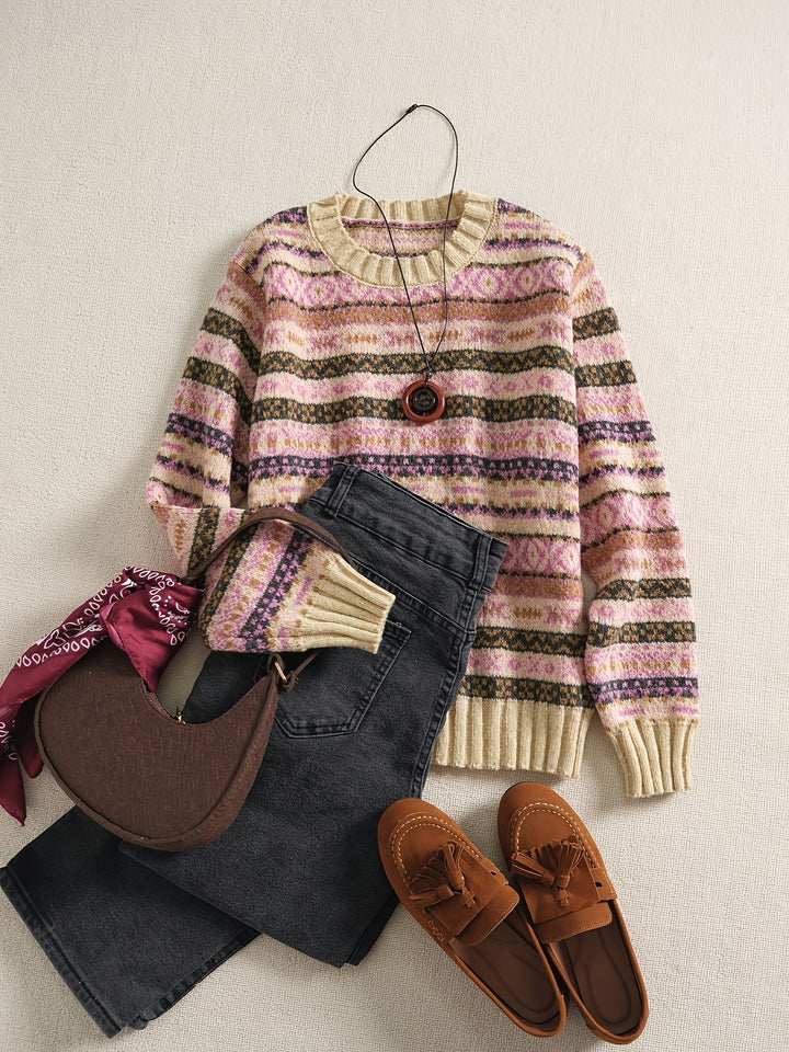 Ruby | Colourblock Raglan-Sleeve Jumper