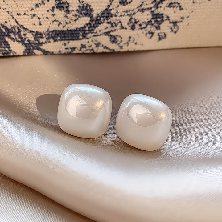 Square Pearl Earrings