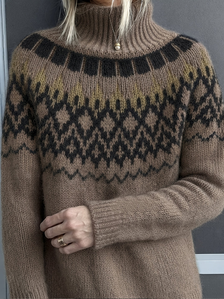 Freya | Fair Isle Fluffy Knit Sweater