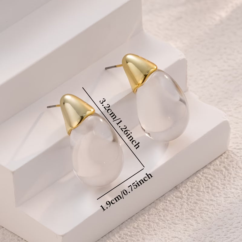 Acrylic Teardrop Earrings