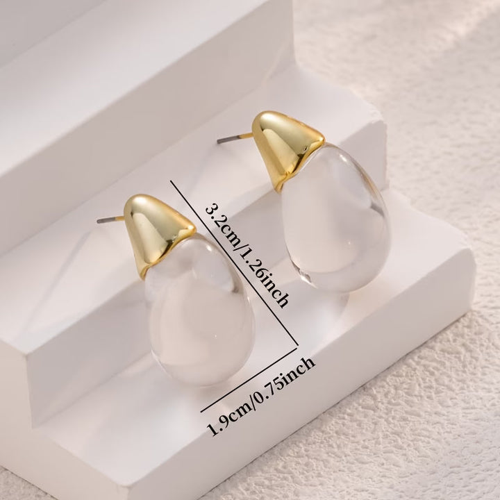 Acrylic Teardrop Earrings