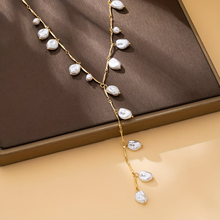 Mystical Pearl Waterfall Necklace