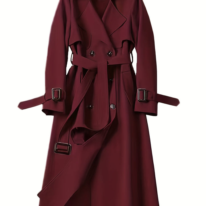 Charlotte | British-Style Double-Breasted Trench Coat