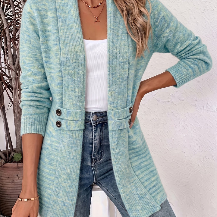 Odette | Belted Double-Breasted Wrap Cardigan