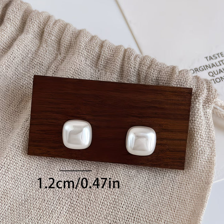 Square Pearl Earrings