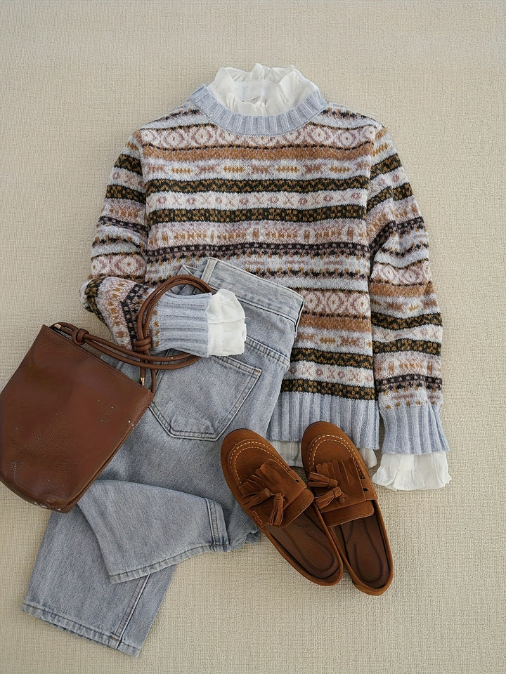 Ruby | Colourblock Raglan-Sleeve Jumper