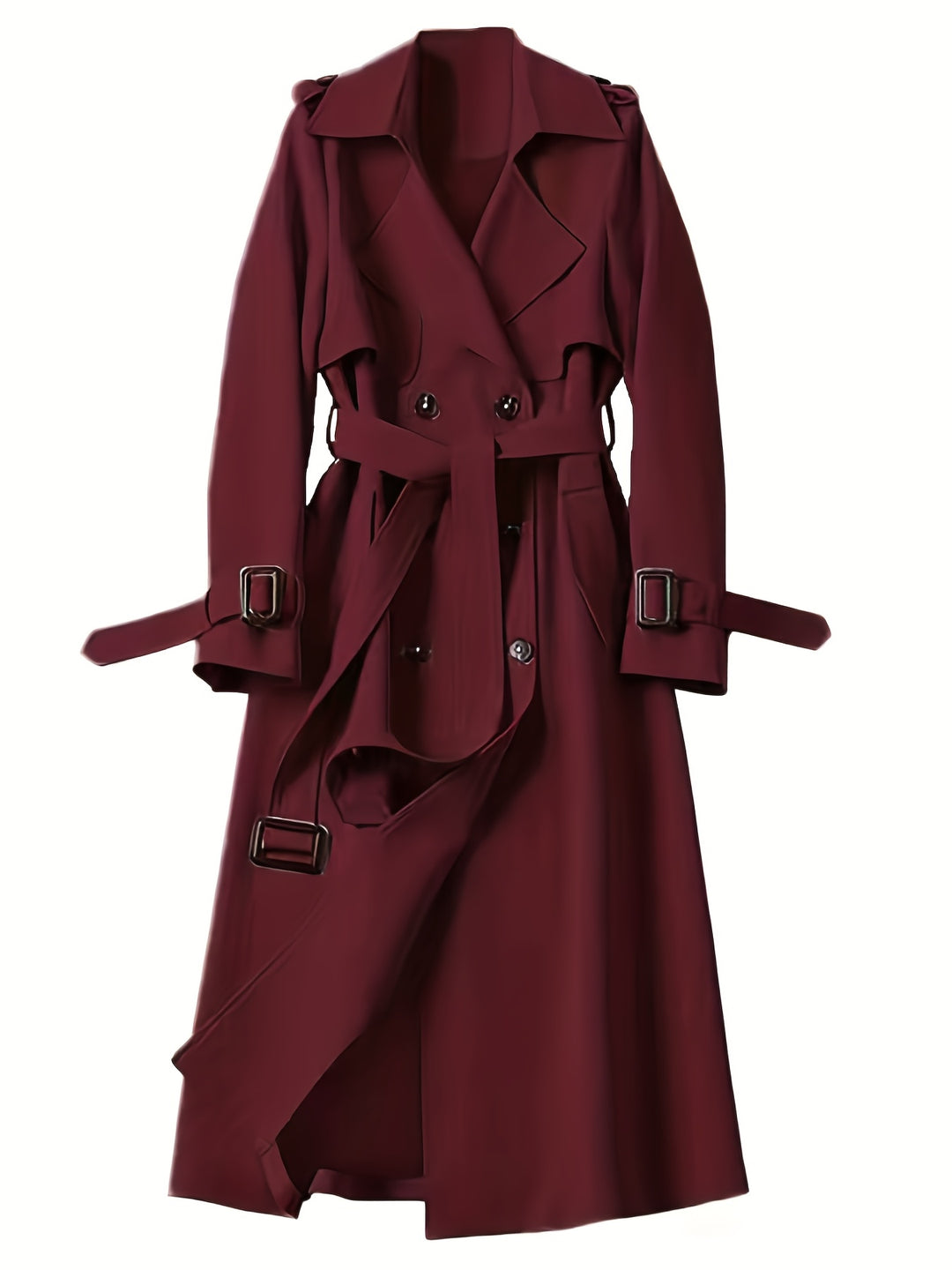 Charlotte | British-Style Double-Breasted Trench Coat